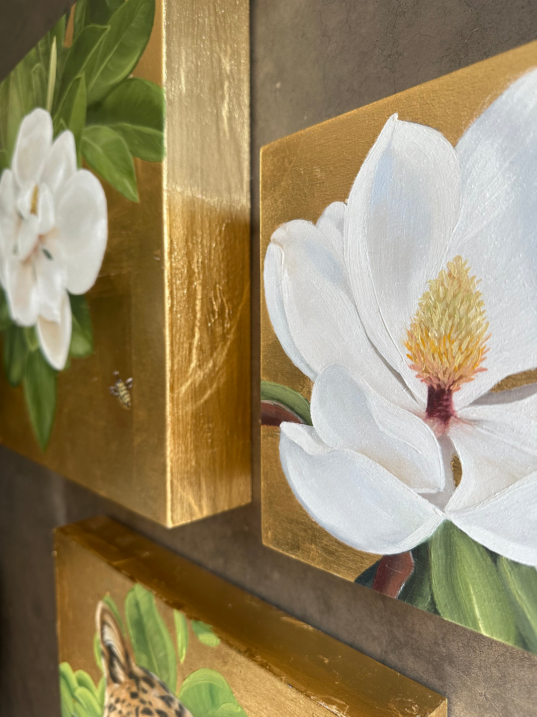 In Bloom, 7x7" OIL ON PANEL