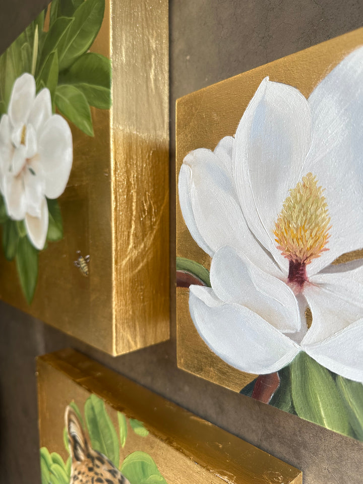 In Bloom, 7x7" OIL ON PANEL