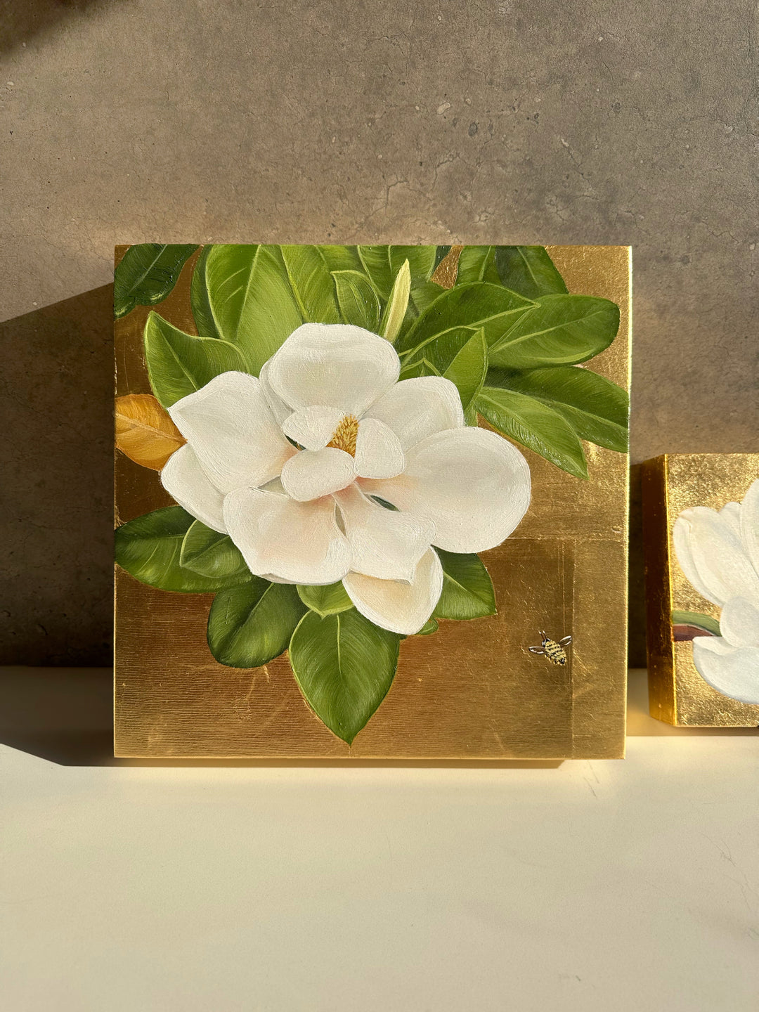 An Offering of Spring, 12x12" OIL ON PANEL