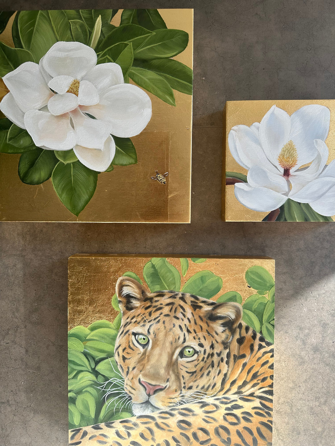 In Bloom, 7x7" OIL ON PANEL