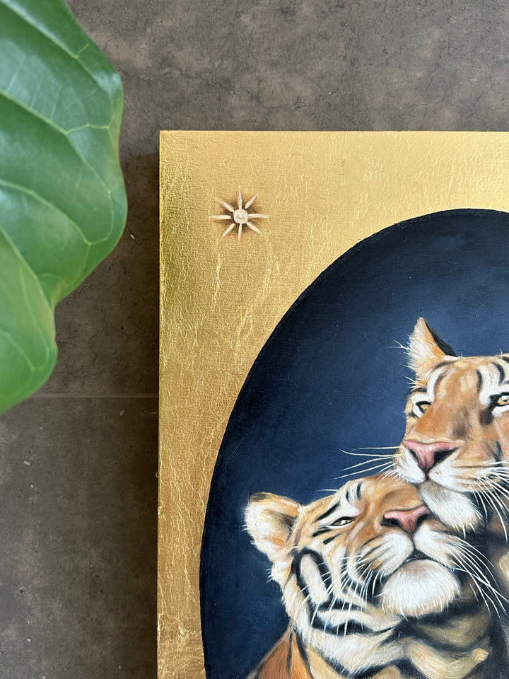 The Lovers, 14x21" oil on panel