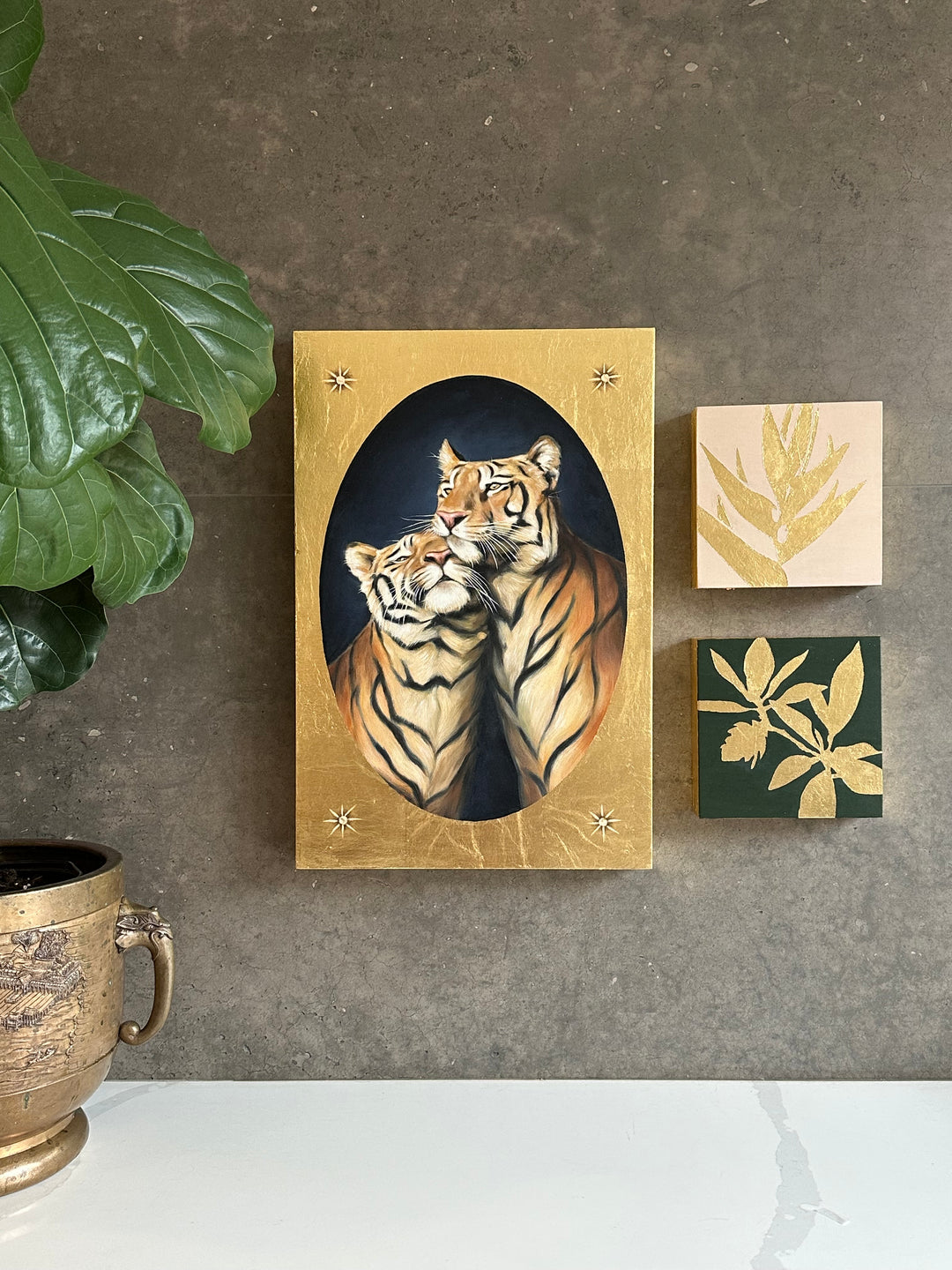 The Lovers, 14x21" oil on panel