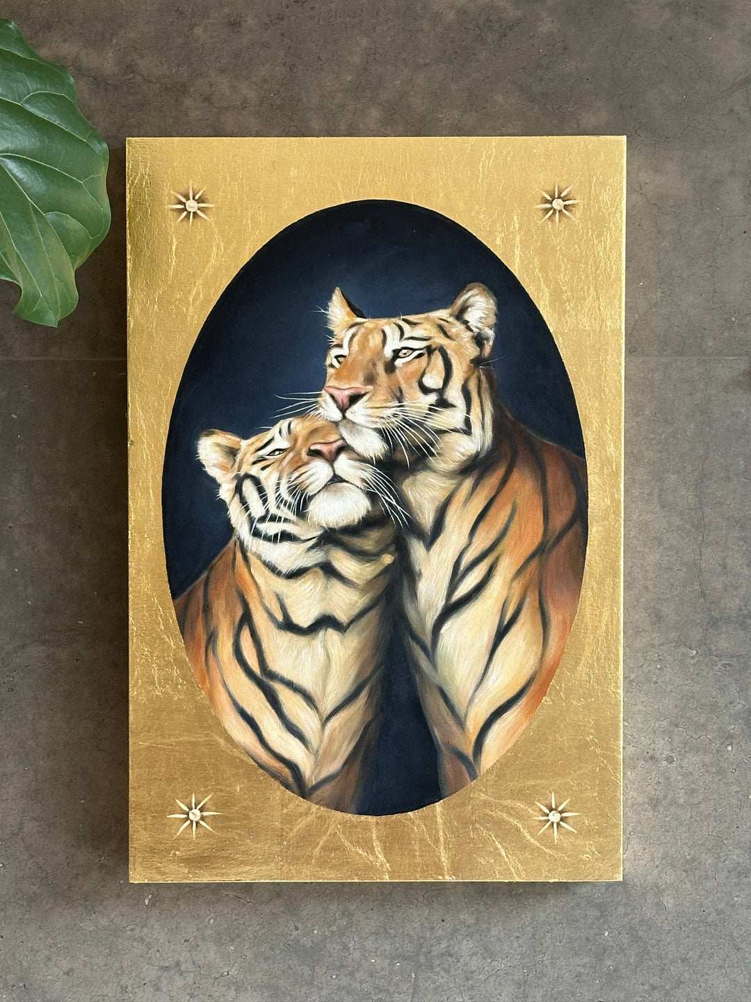 The Lovers, 14x21" oil on panel