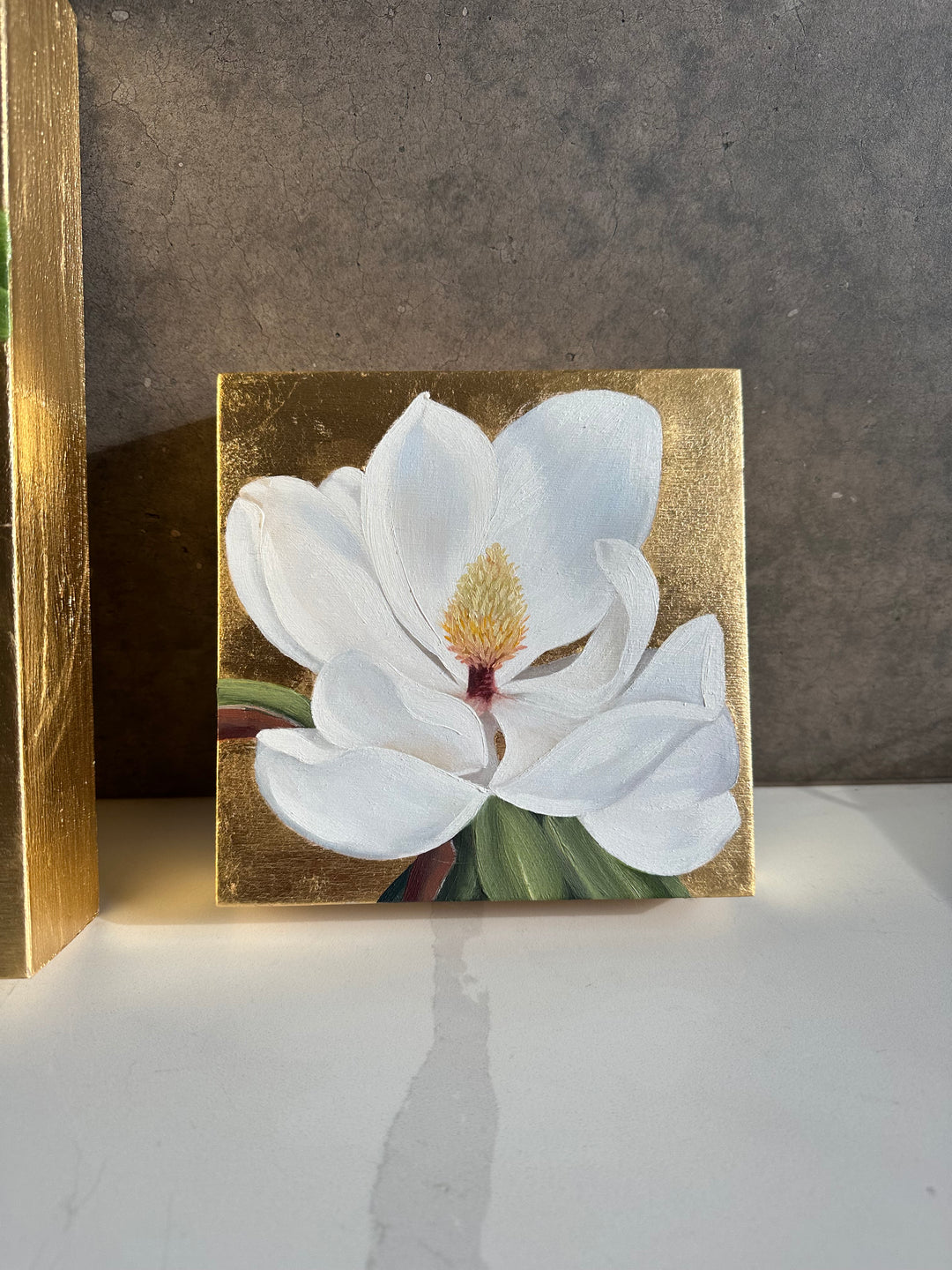 In Bloom, 7x7" OIL ON PANEL