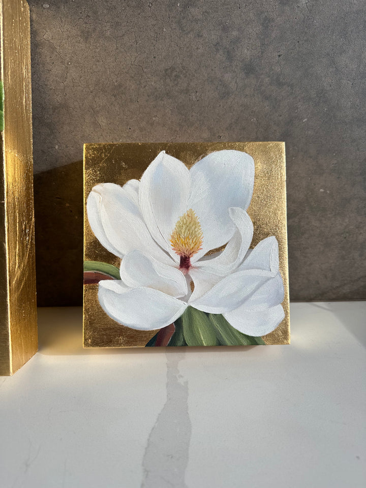 In Bloom, 7x7" OIL ON PANEL