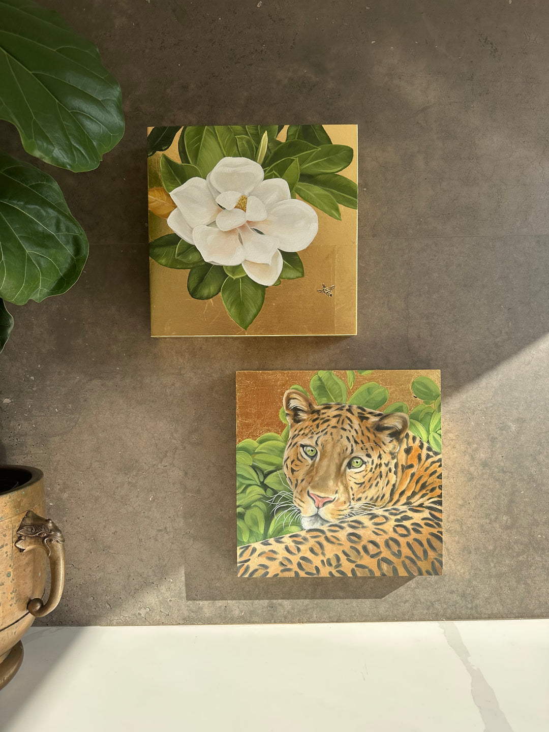 A Quiet Watch, 12x12" OIL ON PANEL