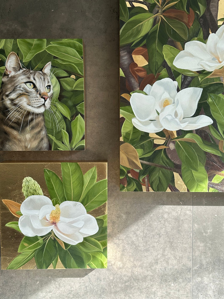 The Unfolding of Spring, 16x24" OIL ON PANEL