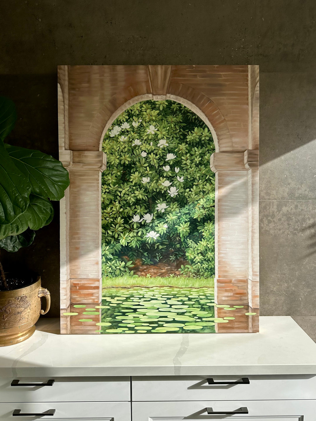 For Those Who Walk Between, 36x48" oil on panel