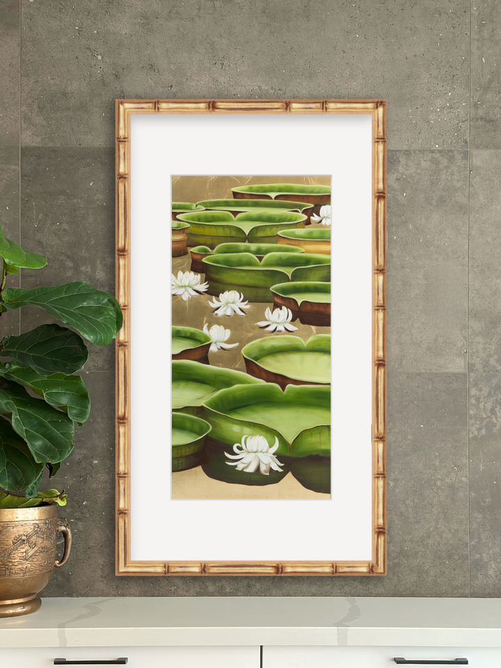 Water Nymphs, a vertical print