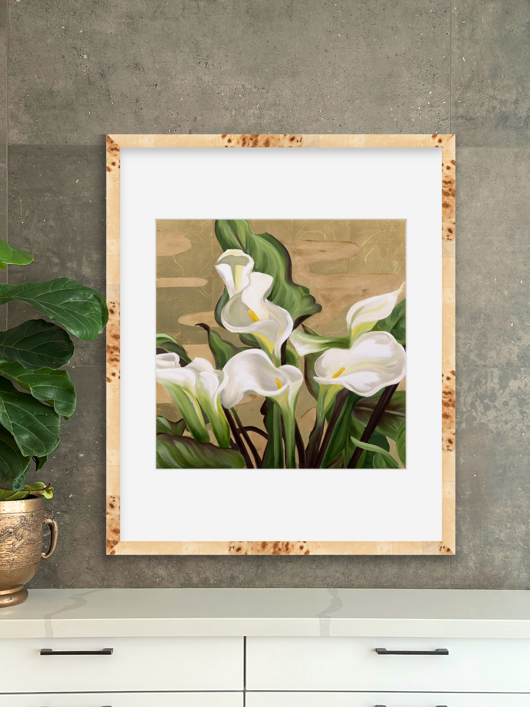 Venus in Blanc, a square print