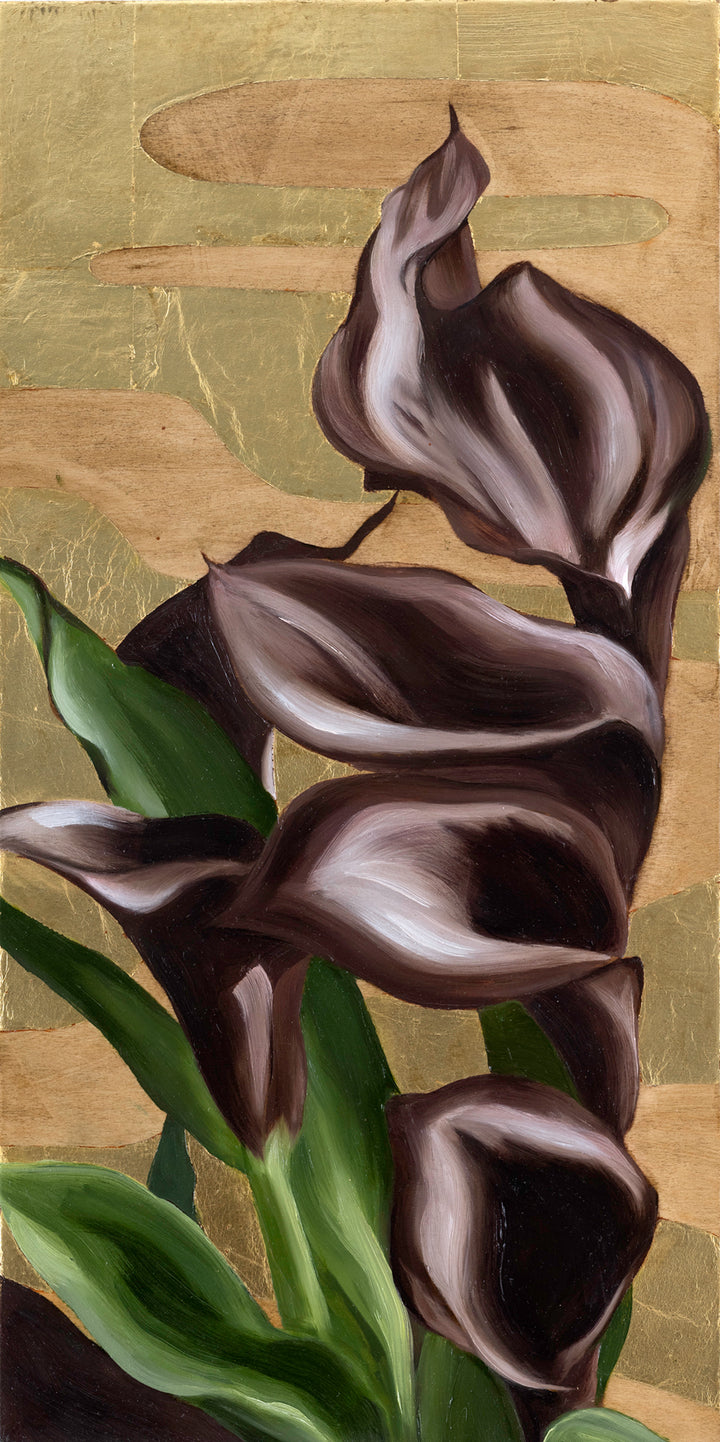 Venus in Noir, 12x24" oil on panel