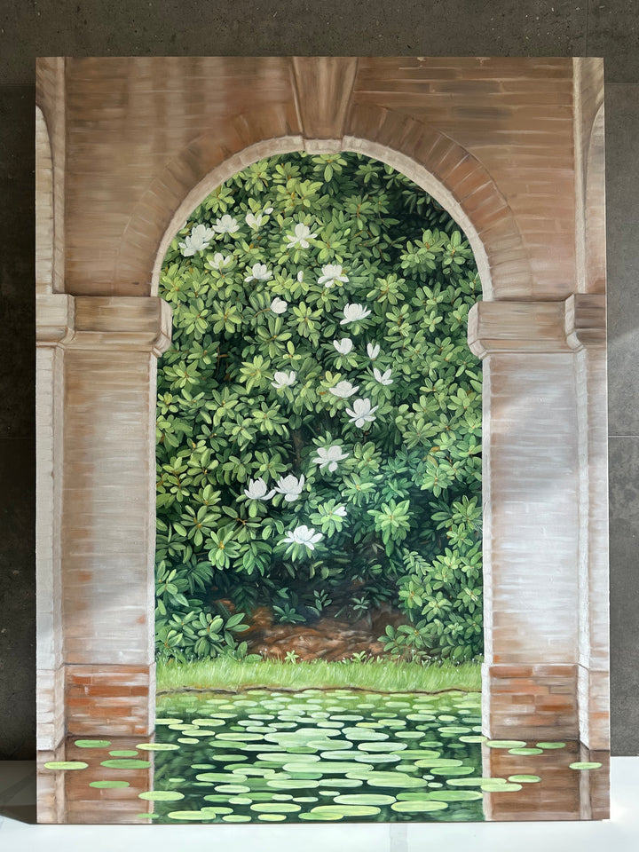 For Those Who Walk Between, 36x48" oil on panel