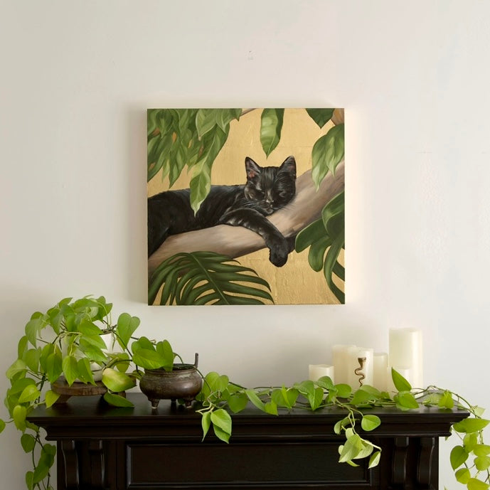 Sweet Reverie, 24x24" oil on panel