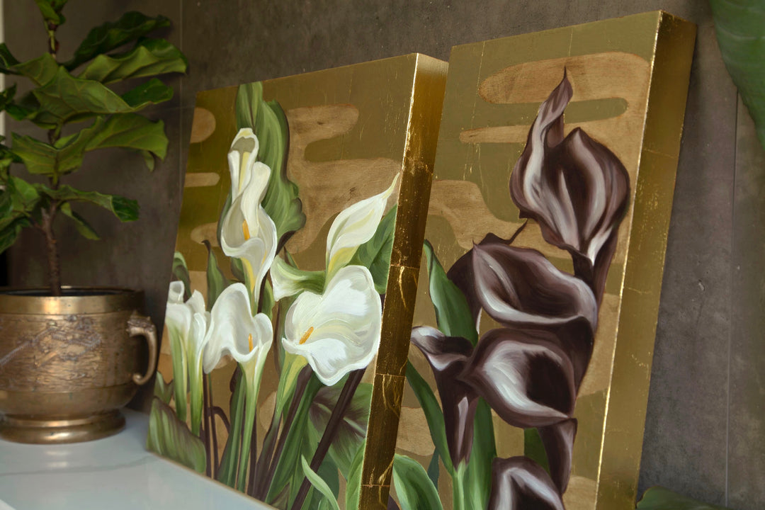 Venus in Noir, 12x24" oil on panel