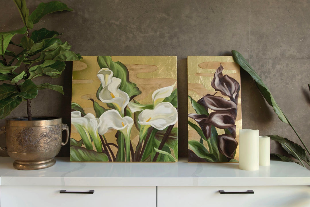 Venus in Noir, 12x24" oil on panel