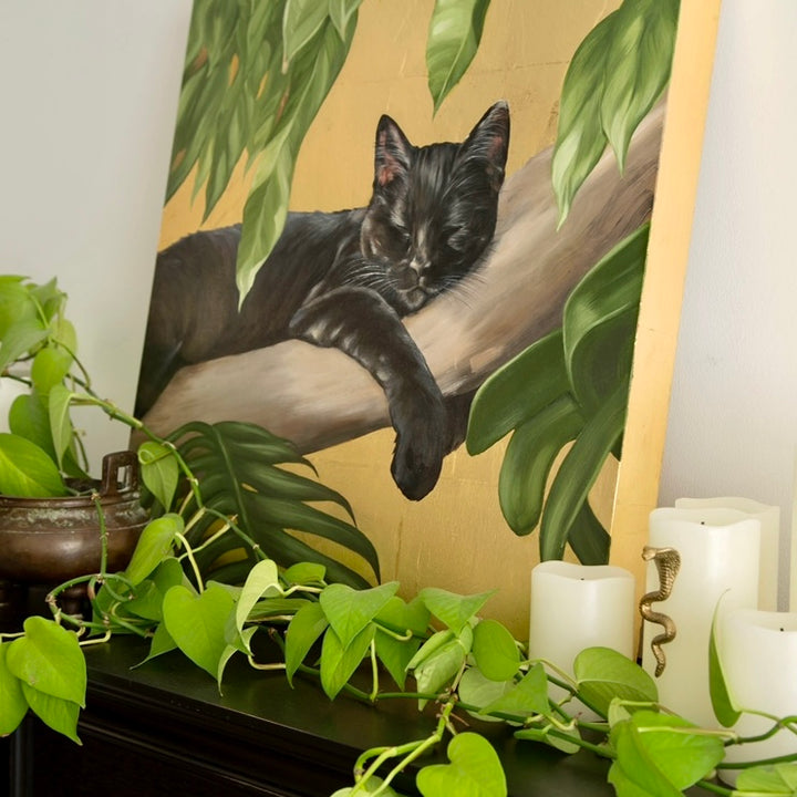 Sweet Reverie, 24x24" oil on panel