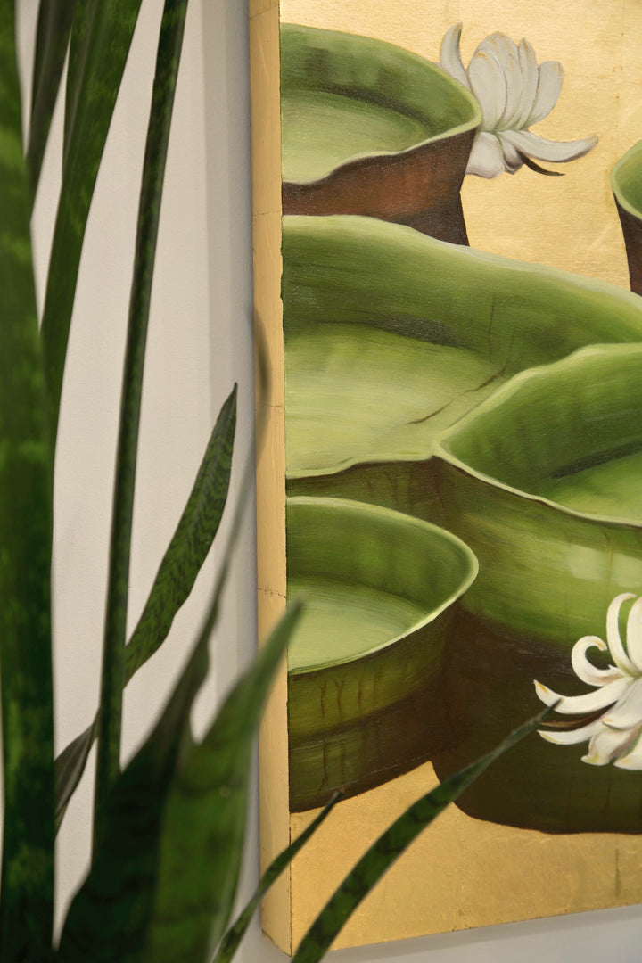 Water Nymphs, 24x48" oil on panel